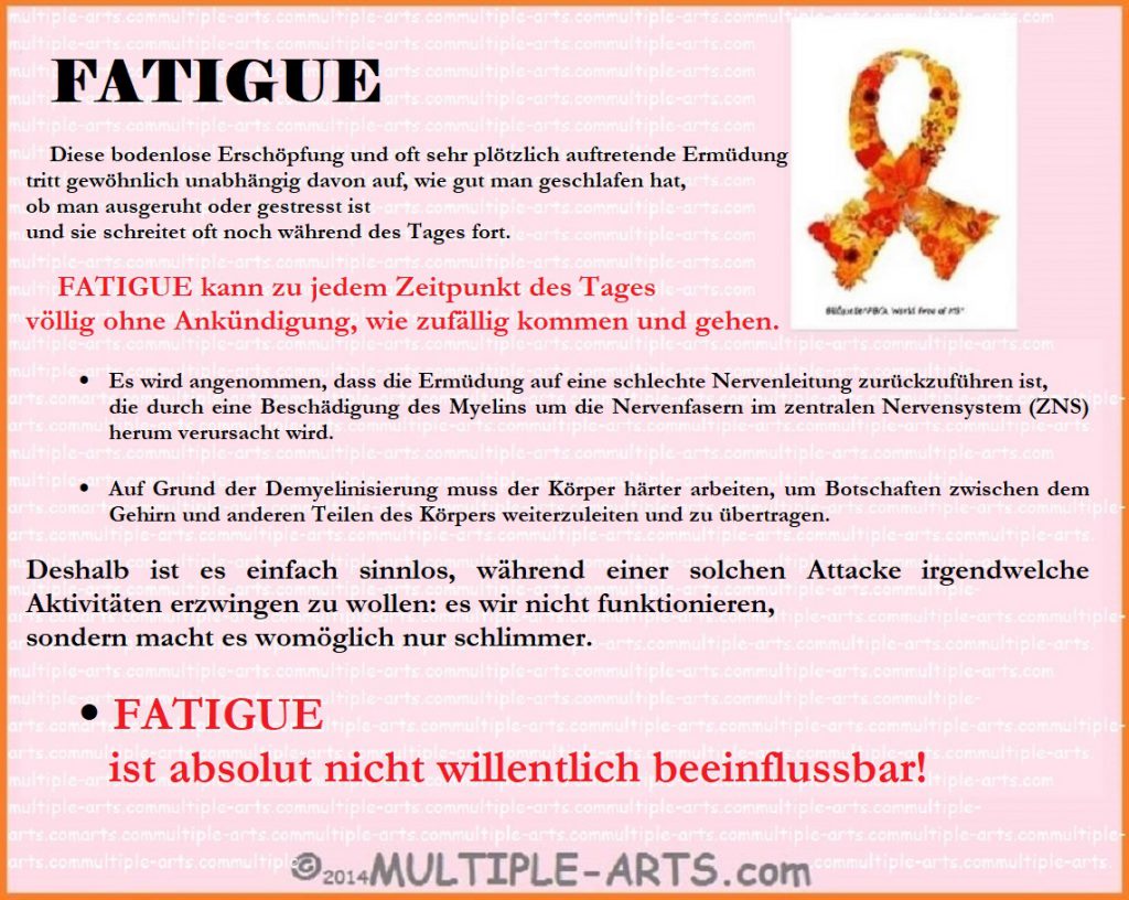 MSFatigue Tipps für Erklärungen und wie unterscheidet sie sich von