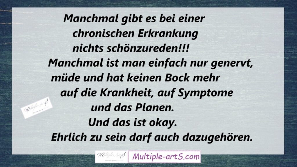 2 Manchmal gibt es bei einer chronischen Erkrankung nichts schoenzureden. Manchmal ist man einfach nur 1024x576 - Die M&uuml;digkeit hinter der M&uuml;digkeit &ndash; Fatigue und mehr