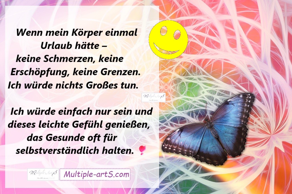 Wenn mein Koerper einmal Urlaub haette - Wenn mein K&ouml;rper einmal Urlaub h&auml;tte ￼